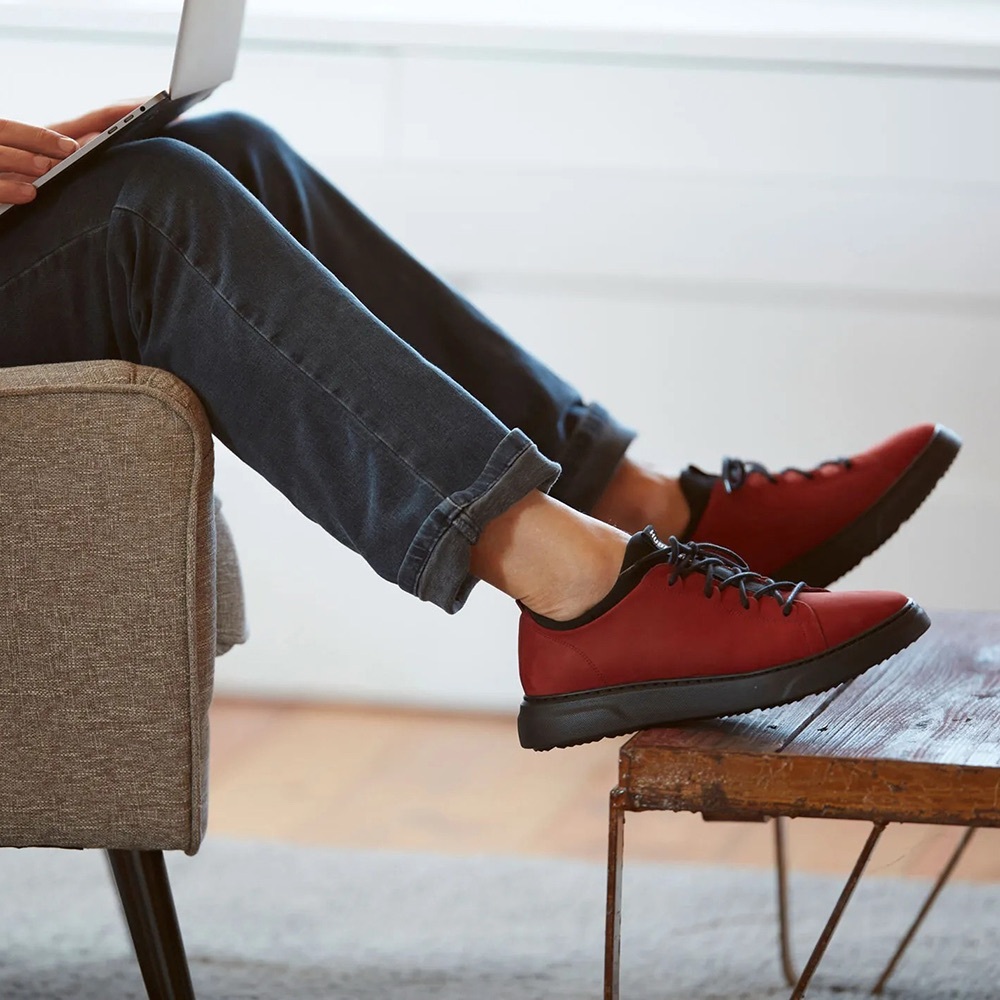 Samuel Hubbard Men's Flight Rust Nubuck Sneaker Shoes